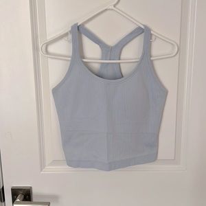 lululemon ebb to street racerback, cropped sz 8